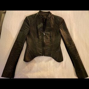 BCBG Max Azria Jagger Faux Leather Biker Jacket